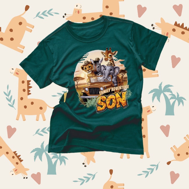 š
Safari Family Tshirt Fun Family 100% Cotton