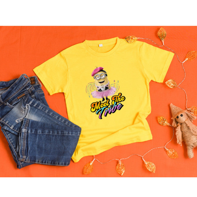 Minious World Family Design Tshirt Holiday Tshirt Set 045_Family