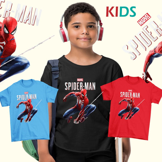 ⚡Kids Spiderman T-Shirt ⚡Kids 100%Cotton