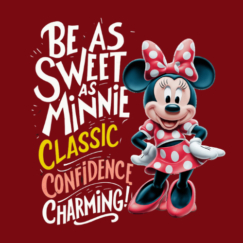 Disney Minnie Power Kids Girls Tshirt Blouse Cotton Premium _ 005 Girl
