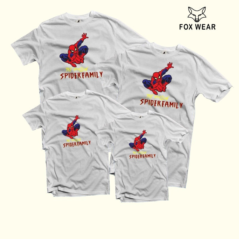 Family Set Spiderman 100% Cotton Premium Family New Cotton