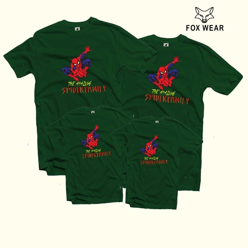 Family Set Spiderman 100% Cotton Premium Family New Cotton