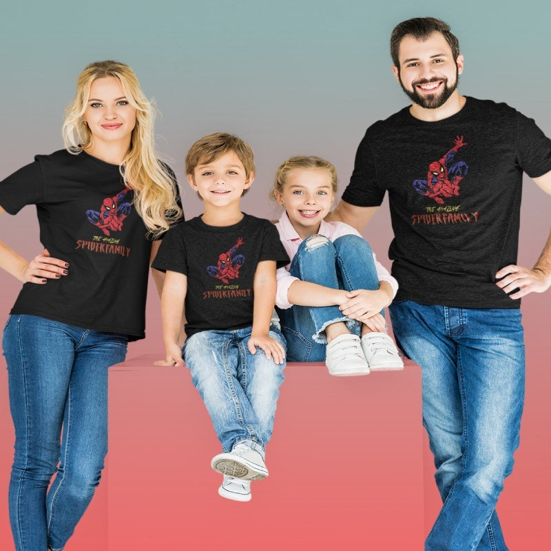 Family Set Spiderman 100% Cotton Premium Family New Cotton