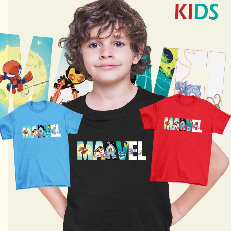 ⚡Kids MARVEL FUN CARTOON  T-Shirt ⚡ Kids Tshirt