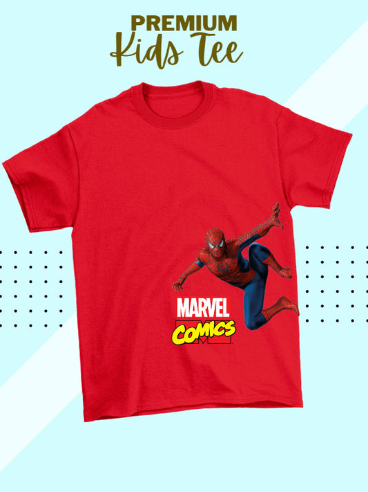 Spiderman  Side New Design 100% Cotton Kids Tshirt