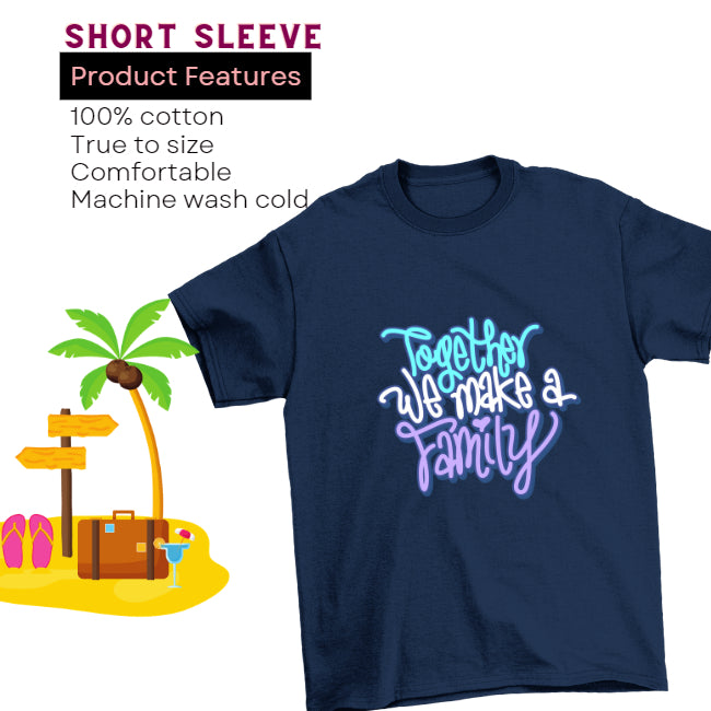 Family Retro Holiday Tshirt Set Baju