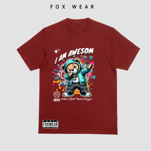 Bear Awesome Inspired kids' T-shirt!  Baju Budak Lelaki Cotton Premium