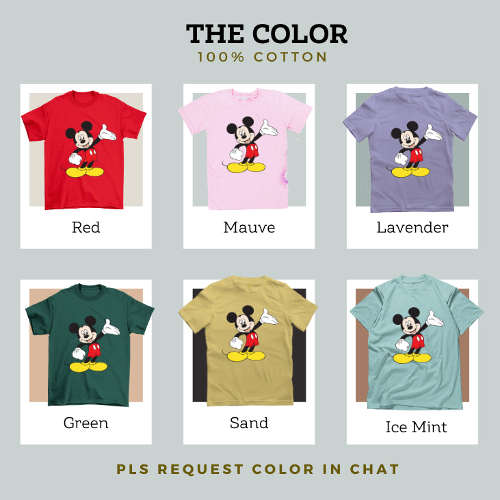 ✨🐹Family Disney Mickey  Tshirt Set  Family 100%Cotton Quality