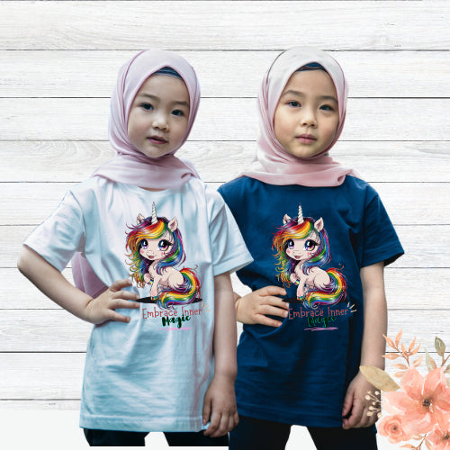 🦄Girl Unicorn Tshirt  New Collection 🍭100% Cotton