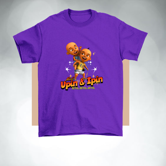 Upin Ipin budak lelaki New Design 100% Budak Baju Tshirt