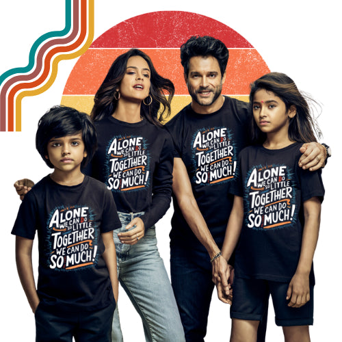 Stylish  Family Set Tshirt Set Baju Family 100%Cotton Quality 044_Family