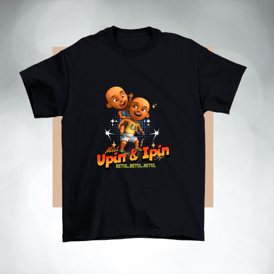 Upin Ipin budak lelaki New Design 100% Budak Baju Tshirt