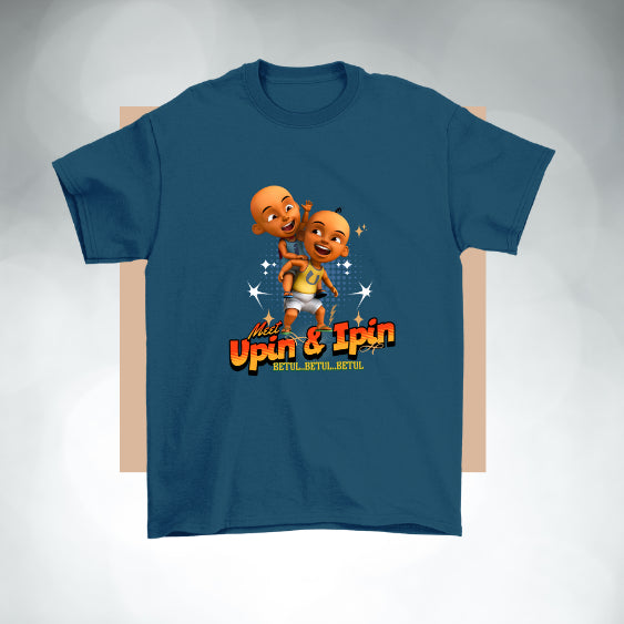 Upin Ipin budak lelaki New Design 100% Budak Baju Tshirt