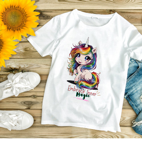 🦄Girl Unicorn Tshirt  New Collection 🍭100% Cotton