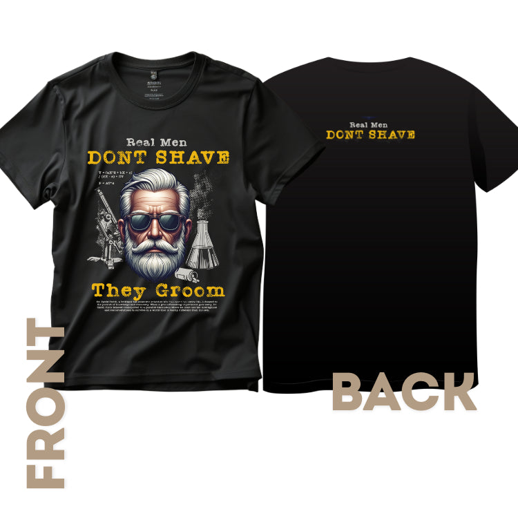 Iron Beard Collection Made in Premium Cotton Tshirt Black Beard Tshirt