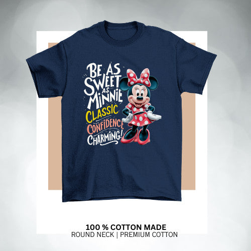 Disney Minnie Power Kids Girls Tshirt Blouse Cotton Premium _ 005 Girl