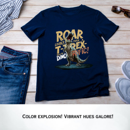 Dinosaur Adventure Kids Tshirt  Cotton Premium 100%