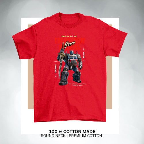 Transformers  Adventure Kids Tshirt  Cotton Premium Comfort and Confidence on every Journey _023 Boy