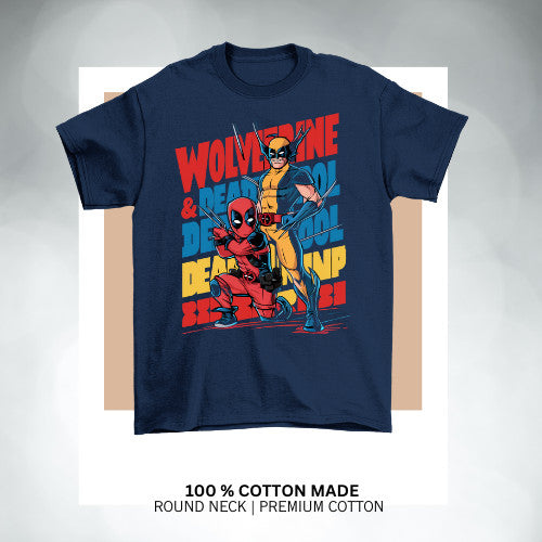 Deadpool Wolverine inspired kids' t-shirt! Cotton Premium _036 Boys