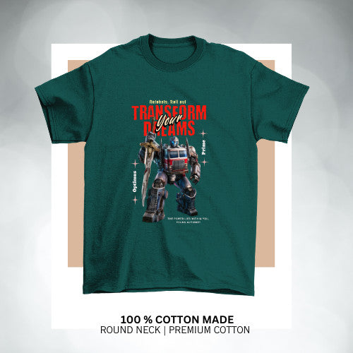 Transformers  Adventure Kids Tshirt  Cotton Premium Comfort and Confidence on every Journey _023 Boy