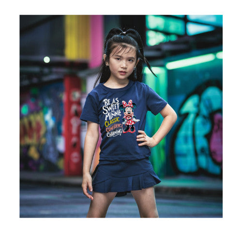 Disney Minnie Power Kids Girls Tshirt Blouse Cotton Premium _ 005 Girl