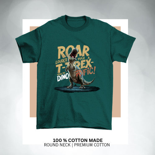 Dinosaur Adventure Kids Tshirt  Cotton Premium 100%