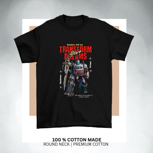 Transformers  Adventure Kids Tshirt  Cotton Premium Comfort and Confidence on every Journey _023 Boy