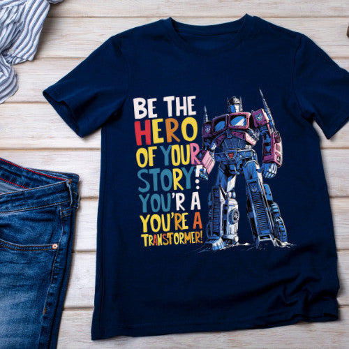 Transformers  Adventure Kids Tshirt  Cotton Premium Comfort and Confidence on every Journey _024 Boy