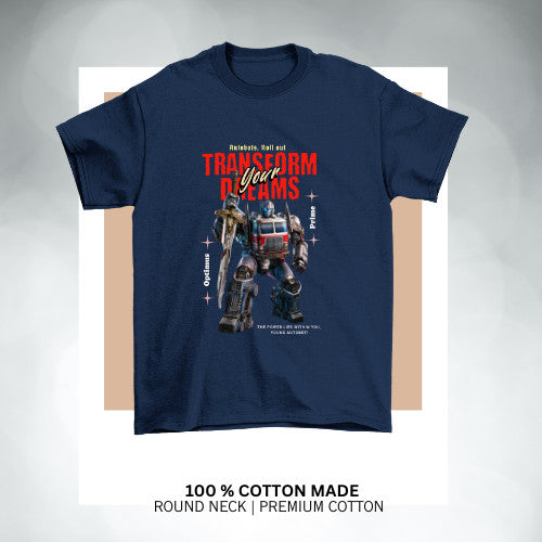 Transformers  Adventure Kids Tshirt  Cotton Premium Comfort and Confidence on every Journey _023 Boy