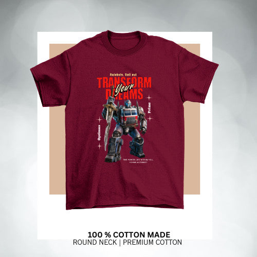 Transformers  Adventure Kids Tshirt  Cotton Premium Comfort and Confidence on every Journey _023 Boy