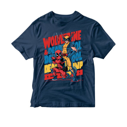 Deadpool Wolverine inspired kids' t-shirt! Cotton Premium _036 Boys