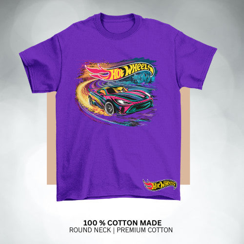 Hot Wheel  inspired kids' t-shirt! Cotton Premium_035Boys