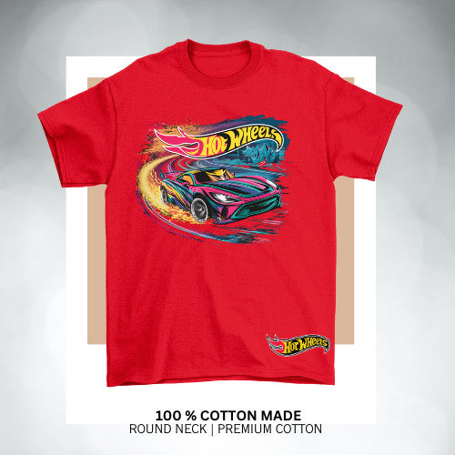 Hot Wheel  inspired kids' t-shirt! Cotton Premium_035Boys