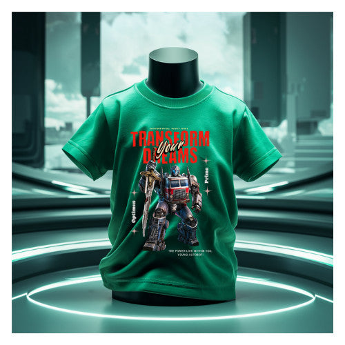 Transformers  Adventure Kids Tshirt  Cotton Premium Comfort and Confidence on every Journey _023 Boy