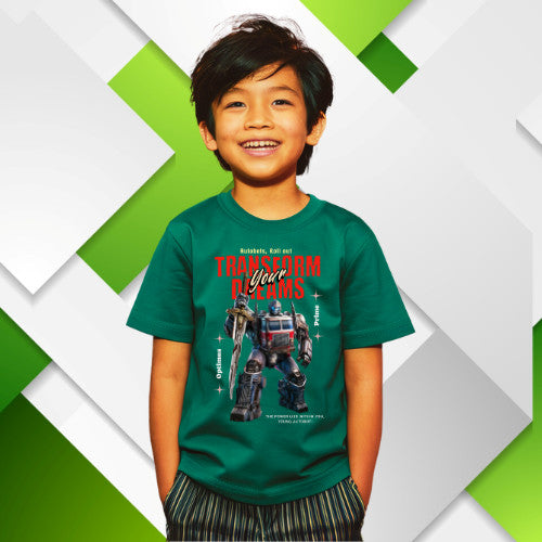 Transformers  Adventure Kids Tshirt  Cotton Premium Comfort and Confidence on every Journey _023 Boy