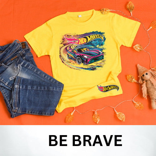 Hot Wheel  inspired kids' t-shirt! Cotton Premium_035Boys