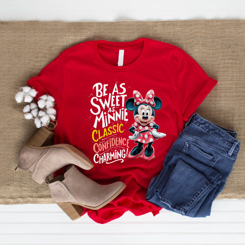Disney Minnie Power Kids Girls Tshirt Blouse Cotton Premium _ 005 Girl