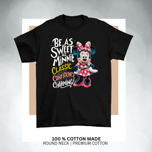 Disney Minnie Power Kids Girls Tshirt Blouse Cotton Premium _ 005 Girl