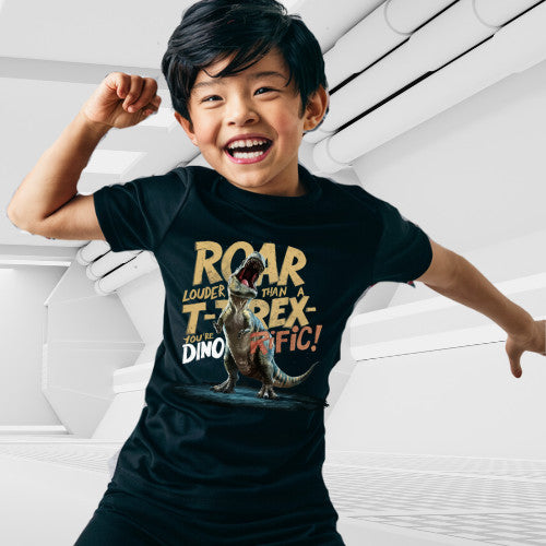Dinosaur Adventure Kids Tshirt  Cotton Premium 100%