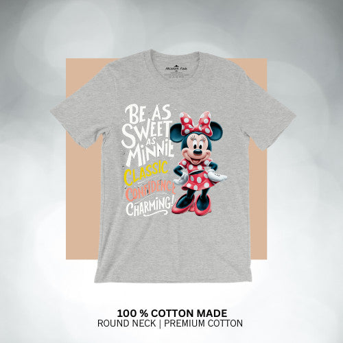 Disney Minnie Power Kids Girls Tshirt Blouse Cotton Premium _ 005 Girl