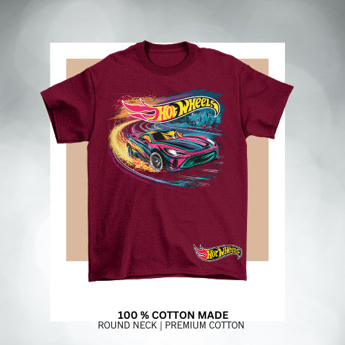 Hot Wheel  inspired kids' t-shirt! Cotton Premium_035Boys