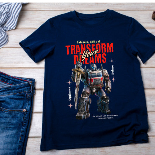 Transformers  Adventure Kids Tshirt  Cotton Premium Comfort and Confidence on every Journey _023 Boy